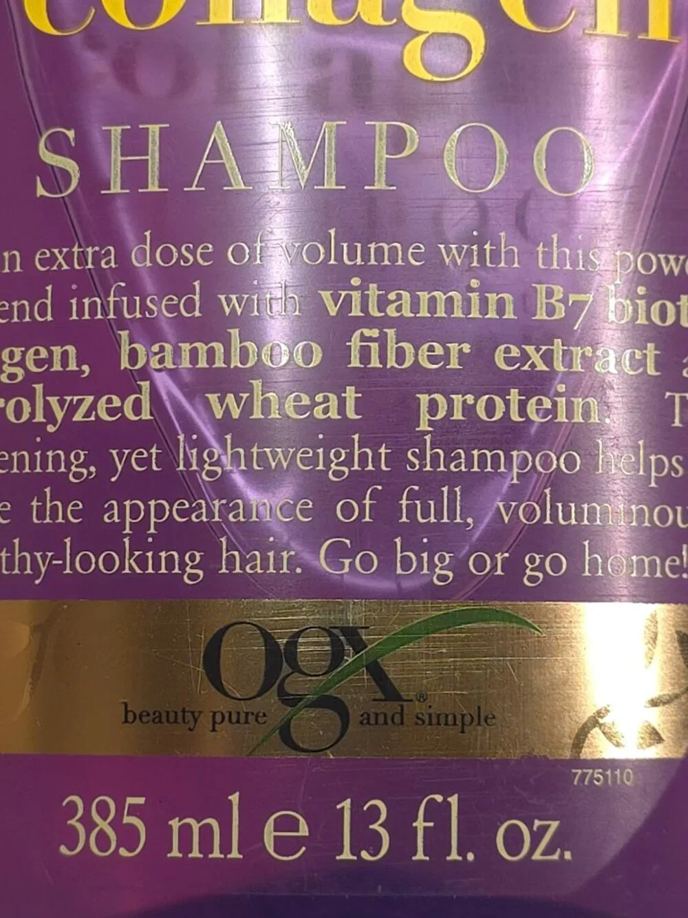 OGX Extra Strength Biotin & Collagen Volumizing Shampoo - 13oz